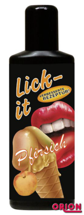 Съедобная смазка Lick It со вкусом персика - 100 мл. - 0