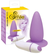 Фиолетовая анальная вибровтулка Smile - 10 см. - 0