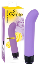 Фиолетовый вибратор G-точки Smile Genius - 20 см. - 0