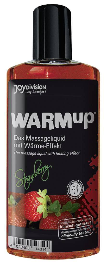 Разогревающее масло WARMup Strawberry - 150 мл. - 0