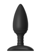 Чёрная вибровтулка NEXUS ACE MEDIUM с дистанционным управлением - 12 см. - 0