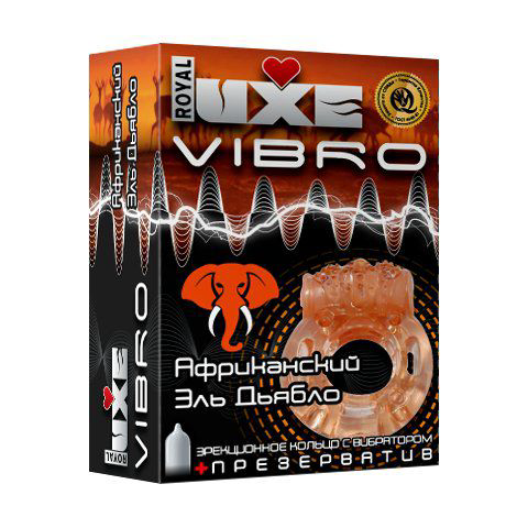 Эрекционное виброкольцо Luxe VIBRO Африканский Эль Дьябло - 0