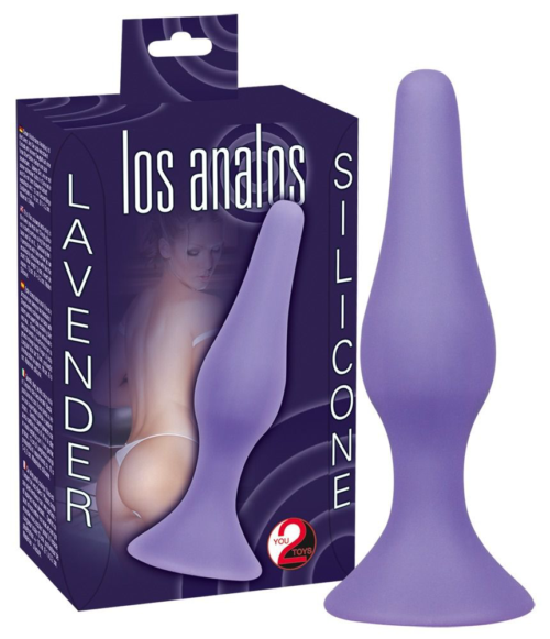 Фиолетовая анальная пробка Los Analos Lila Analplug - 13 см. - 0