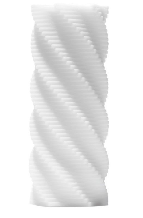 Белый 3D мастурбатор SPIRAL - 1