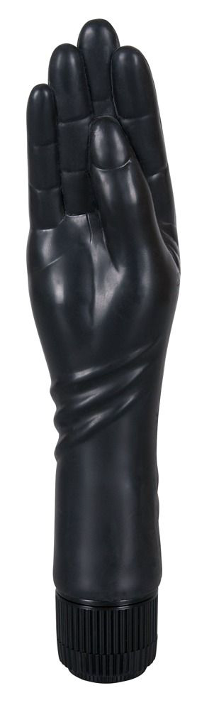Чёрный вибромассажер-рука для фистинга - 25 см. - 1