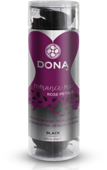 Декоративные чёрные лепестки роз DONA Rose Petals 