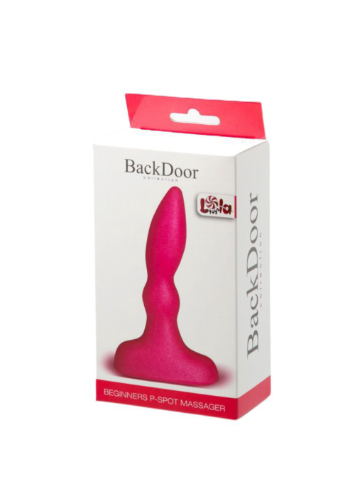 Розовый анальный стимулятор Beginners p-spot massager - 11 см. - 1