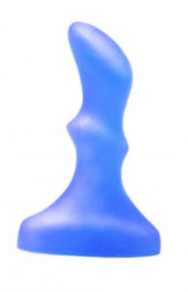 Синий гелевый плаг изогнутой формы - 10 см. - 0