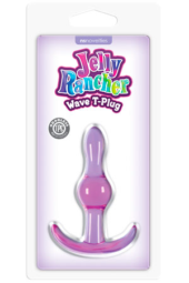 Фиолетовая анальная пробка Jelly Rancher T-Plug Wave - 9,7 см. - 1