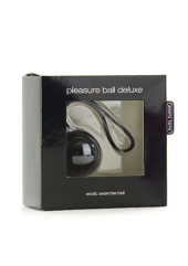 Черный вагинальный шарик Pleasure Ball Deluxe - 1
