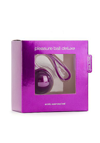 Фиолетовый вагинальный шарик Pleasure Ball Deluxe - 1