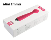 Розовый вибростимулятор Mini Emma с гнущейся головкой-шаром - 16,5 см. - 3