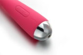 Розовый вибростимулятор Mini Emma с гнущейся головкой-шаром - 16,5 см. - 1