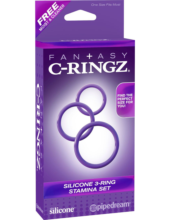 Набор из трех эрекционных колец Silicone 3-Ring Stamina Set - 2