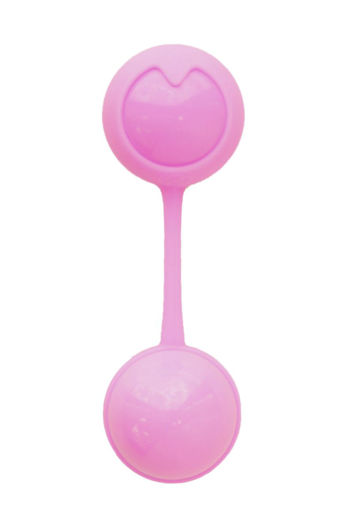 Розовые вагинальные шарики с вибрацией - 1