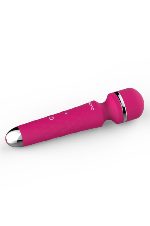 Ярко-розовый вибростимулятор Rock - 19,2 см. - 1