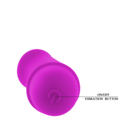 Фиолетовый вибратор Pretty Love Antony - 11,7 см. - 1