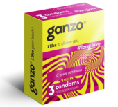 Презервативы с анестетиком для продления удовольствия Ganzo Long Love - 3 шт. - 0