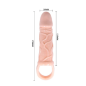 Телесная насадка на пенис с подхватом MEN EXTENTSION - 17 см. - 4