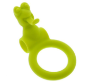 Зелёное эрекционное кольцо с вибрацией NEON FROGGY STYLE VIBRATING RING - 0