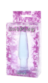 Голубая анальная пробка UNISEX UNI PLUG - 11 см. - 1