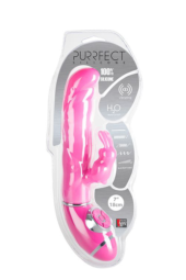 Розовый силиконовый вибратор типа babbit PURRFECT SILICONE 7INCH - 18 см. - 1