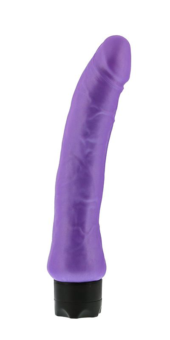 Реалистичный фиолетовый вибратор PEARL SHINE 9 VIBRATOR - 22,8 см. - 0