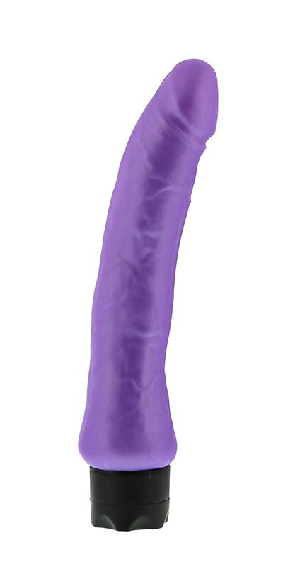 Реалистичный фиолетовый вибратор PEARL SHINE 9 VIBRATOR - 22,8 см. - 0