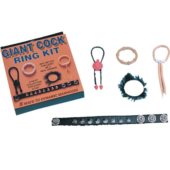 Набор из 5 эрекционных колец и лассо Giant Cock Ring Kit - 0
