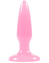 Розовая, светящаяся в темноте анальная пробка Firefly Pleasure Plug Mini Pink - 8,1 см. - 1