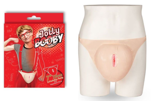 Надувная вагина с фиксацией JOLLY BOOBY-INFLATABLE PUSSY - 0