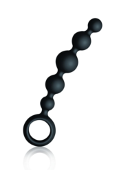 Малая чёрная анальная цепочка Joyballs Anal Wave - 17,5 см. - 0