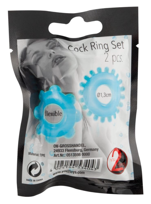 Набор из 2-х колец для пениса Penis Cock Ring - 5