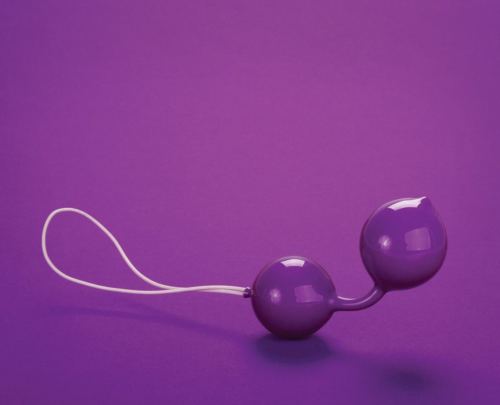Фиолетовые вагинальные шарики Geisha Purple - 2