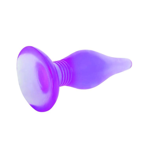 Фиолетовая анальная пробка с утонченным кончиком - 13,8 см. - 1