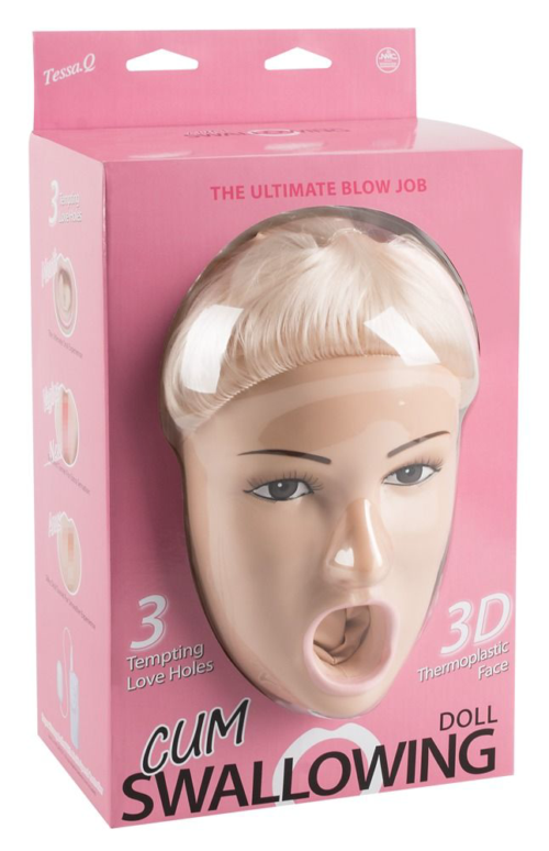 Надувная секс-кукла Cum Swallowing с вибрацией - 1