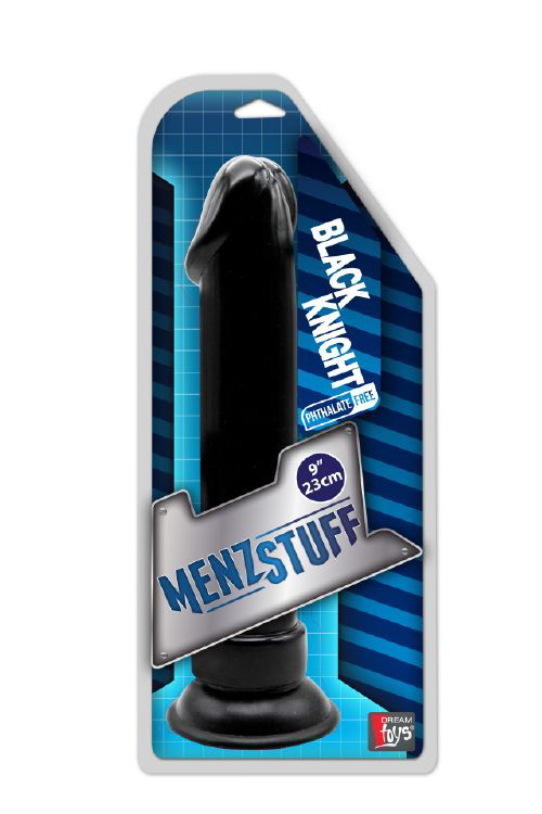 Чёрный анальный фаллоимитатор MENZSTUFF BLACK KNIGHT 9INCH BUTT PLUG - 23 см. - 1
