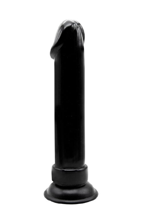 Чёрный анальный фаллоимитатор MENZSTUFF BLACK KNIGHT 9INCH BUTT PLUG - 23 см. - 0