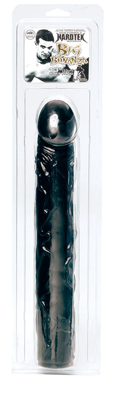 Чёрный фаллоимитатор BIG BONANZA 13 BLACK BUTT PLUG - 33 см. - 1