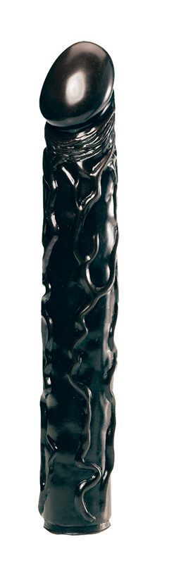 Чёрный фаллоимитатор BIG BONANZA 13 BLACK BUTT PLUG - 33 см. - 0