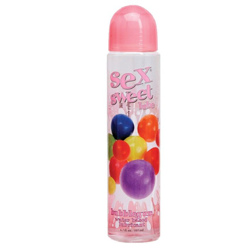 Вкусовой лубрикант Sex Sweet Lube Bubble Gum с ароматом жевачки - 197 мл. - 0
