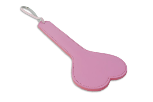 Розовая шлёпалка в форме сердечка - 29 см. - 0