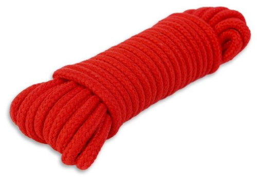 Красная веревка для связывания - 10 м. - 0