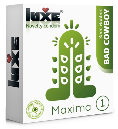 Презерватив Luxe Maxima WHITE Злой Ковбой - 1 шт. - 0