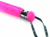 Нежная плеть с розовым мехом BDSM Light - 43 см. - 1