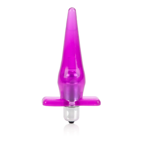 Розовая анальная пробка Mini Vibro Tease - 12,7 см. - 0