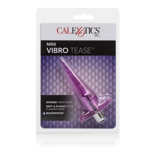Розовая анальная пробка Mini Vibro Tease - 12,7 см. - 6
