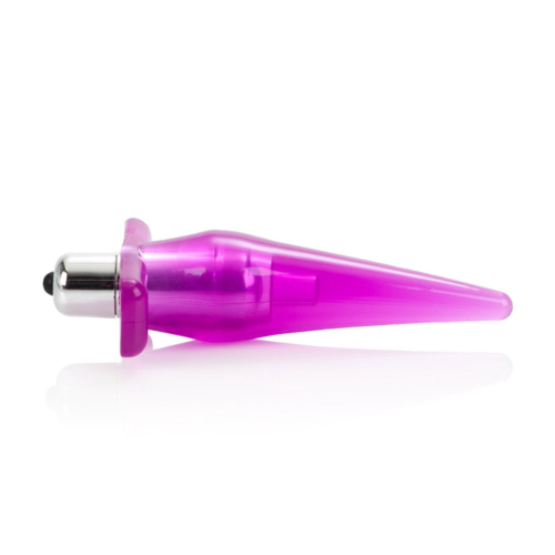 Розовая анальная пробка Mini Vibro Tease - 12,7 см. - 4