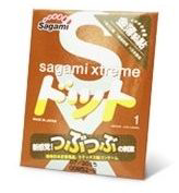 Презерватив Sagami Xtreme FEEL UP с точечной текстурой и линиями прилегания - 1 шт. - 0