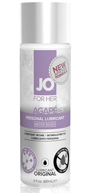 Лубрикант на водной основе для женщин JO AGAPE LUBRICANT ORIGINAL - 60 мл.